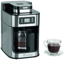 Barista 09925 Kaffeeautomat mit integriertem Mahlwerk | 1050 Watt | Edelstahl | Kaffeemaschine | Kaffeebereiter | Café -